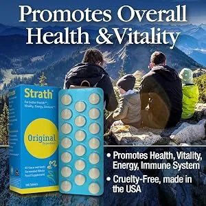 BioStrath Whole Food Supplement for Energy Memory Support 500 MG (100 Tablets) - Bio Strath
