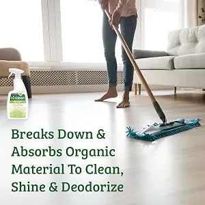 Biokleen Bac-Out Multi-Surface Floor Cleaner, Cleans, Shines, & Deodorizes, Eco-Friendly, Non-Toxic, Plant-Based, No Artificial Fragrance, Colors or Preservatives, 32 Ounces 1 Pack - absorbs organic material