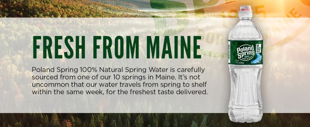 Poland Spring Brand 100% Natural Spring Water, 101.4 Oz Plastic Jug - Poland Spring