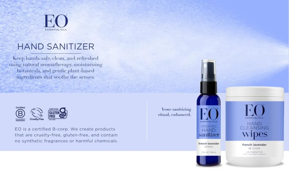 Eo Hand Sanitizer Wipe Lavender, 210 ct - product information 1