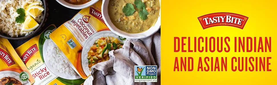 Tasty Bite Organic Indian Madras Lentils, Microwaveable Ready to Eat Entree, 10 Ounce (Pack of 6) - Tasty Bite