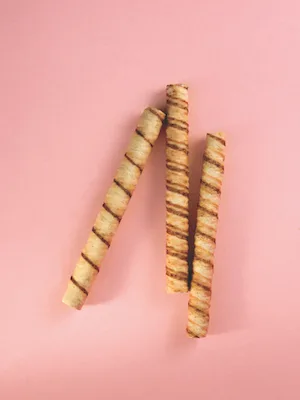 Pirouline Artisan Rolled Wafers - Dark Chocolate - 14 oz - Image 2A