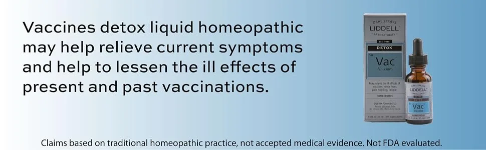 Liddell Homeopathic Vaccine Detox Spray - 1 Oz - vaccines