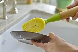 Full Circle Suds Up Soap Dispensing Dish Sponge with Bamboo Handle, 3 oz - Full Circle, Suds Up, Dish Sponge, Dish Tool, Dish Soap