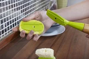 Full Circle Suds Up Soap Dispensing Dish Sponge with Bamboo Handle, 3 oz - Full Circle, Suds Up, Dish Sponge, Dish Tool, Dish Soap