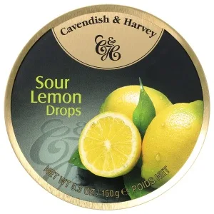 Cavendish & Harvey Fruit Tin - Lemon, 5.3-Ounce - Cavendish & Harvey Fruit Tin