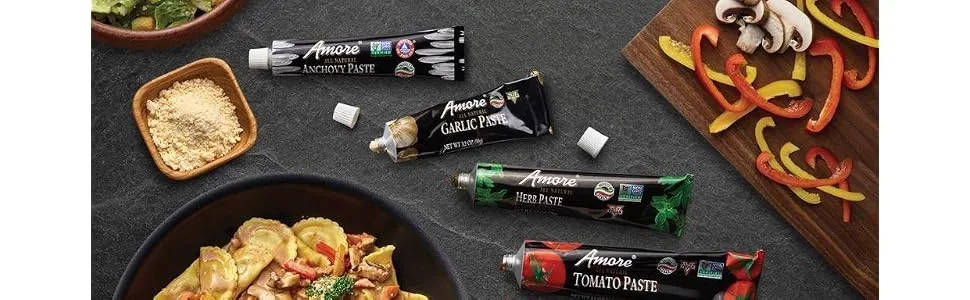 Amore Basil Tomato Paste, 4.5 Ounce Tube Tomato Basil 4.5 Ounce (Pack of 1) - product information 1