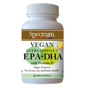 Spectrum Essentials Soft Gels, Vegan Ultra Omega-3 EPA and DHA with Vitamin D, 60 Count - product information 1