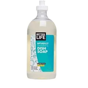 Better Life Tough on Grease & Gentle on Hands Sulfate Free Dish Soap Lemon Mint, 22 Fl Oz Lemon Mint 22 Fl Oz (Pack of 1) - product information 2