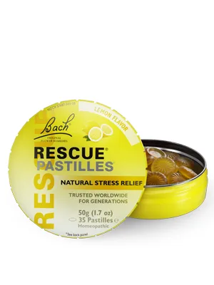 RESCUE PASTILLES, Homeopathic Stress Relief, Natural Lemon Flavor - 35 Pastilles, 1.7 Ounce - lemon