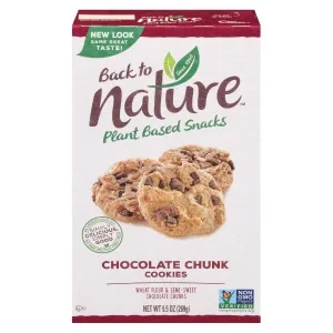 Back to Nature Cookies, Non-GMO Mini Chocolate Chunk, 6 Count & Cookies, Non-GMO Fudge Mint, 6.4 Ounce (Packaging May Vary) Cookies + Fudge Mint Cookies - Chocolate Chunk Cookies