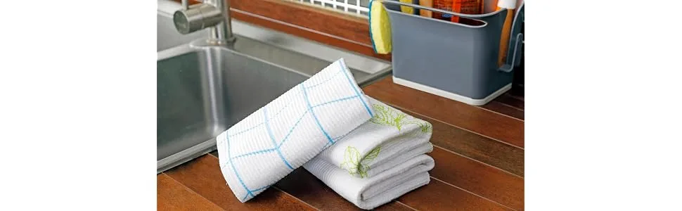 Full Circle Clean Again Super Absorbent Cleaning Cloths, Tree Buds, 2 Pack Green - reusable paper towel;recycle;paper towel;