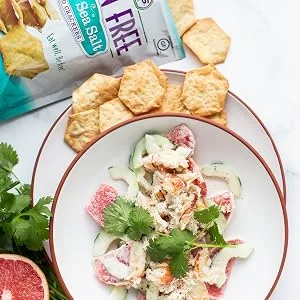 Milton’s Gluten Free Crackers (Everything). Everything Bagel-Inspired Gluten-Free Grain Baked Crackers (Single Pack, 4.5 oz). Everything 4.5 Ounce (Pack of 1) - sea salt crackers