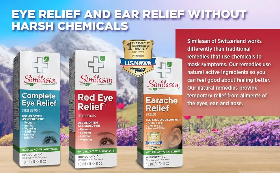 Similasan Redness & Itchy Eye Relief Drops .33-Ounce Bottle 0.33 Fl Oz (Pack of 1) - Similasan