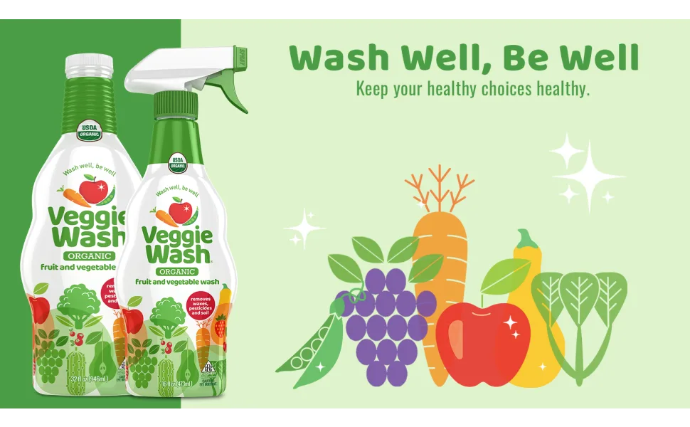 Veggie Wash Organic Fruit and Vegetable Wash, 16-oz - image