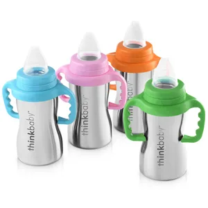 Thinkbaby Stainless Steel Sippy Cup, Orange (9 ounce) - product information 8
