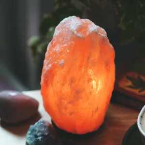 Evolution Salt - Aromatherapy Crystal Salt Himalayan Lamp 4-6 lbs. Orange - Evolution Salt Natural Pink Lamp