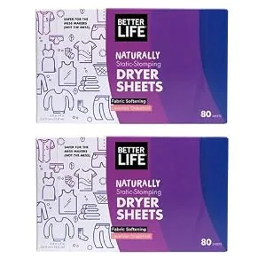 Better Life Natural Dryer Sheets, Unscented, 80 Count - product information 2