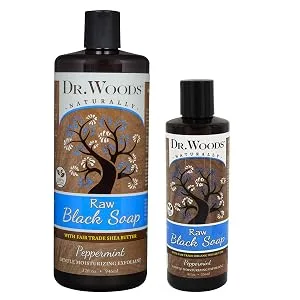 Dr. Woods Raw Moisturizing Black Peppermint Soap with Organic Shea Butter, 32 Ounce - product information 3