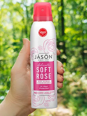 Jason Dry Spray Deodorant, Delicate Soft Rose, 3.2 Oz - JASON Delicate Soft Rose Dry Spray Deodorant