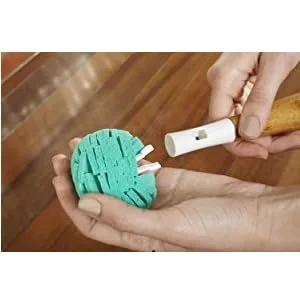 Full Circle Crystal Clear 2.0 Replaceable Bamboo Handle Glassware & Dish Cleaning Sponge, One Size, White Crystal Clear (White) - Full Circle, Cleaning Products, Cleaning Tools, Cleaning Supplies, Sponge, Dish Brush, Recycle
