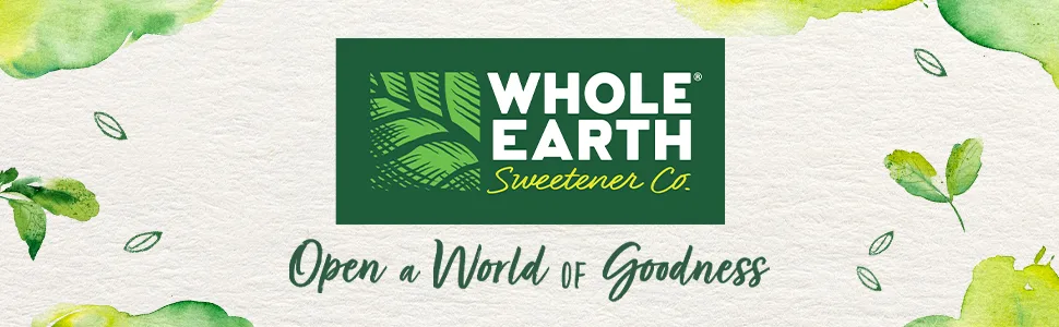 WHOLE EARTH 100% Erythritol Zero Calorie Plant-Based Sugar Alternative, 4 Pound Pouch 4 Pound (Pack of 1) - Whole Earth Sweetener logo