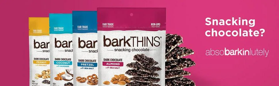 barkTHINS Snacking Dark Chocolate, Peanut with Sea Salt, 4.7 Ounce - product information 6