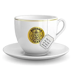 Buddba Teas Raspberry Leaf Tea - OU Kosher, USDA Organic, CCOF Organic, 18 Bleach-Free Tea Bag - Buddha teas Mug