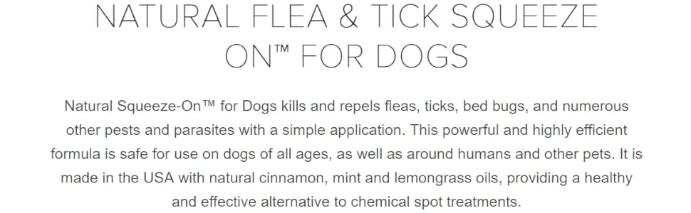 NAVTU Natural Chemistry 11261 Flea & Tick Squeeze On for Medium Dogs, 25-50 lb - product information 2