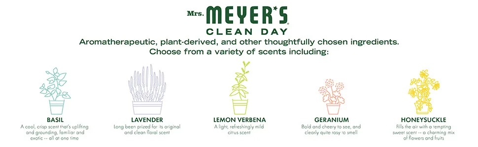 Mrs. Meyer's Moisturizing Body Wash for Women and Men, Biodegradable Shower Gel Formula Made with Essential Oils, Lavender Scent, 16 oz - Mrs. Meyer