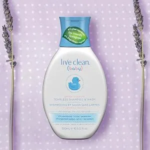 Live Clean Baby Tearless Shampoo & Wash, Gentle Moisture Baby Soap, 10 Oz - Main