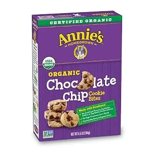 Annie's Organic Chocolate Chip Cookie Bites, 6.5 oz. Box 6.5 Ounce (Pack of 1) - product information 1