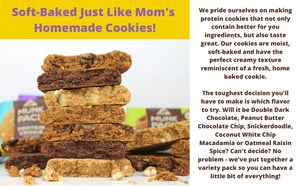 Munk Pack Protein Cookie, Peanut Butter Dark Chocolate, 1 Cookie, 2.96 Ounce - product information 3