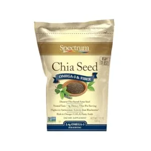 Spectrum Essentials Organic Chia Seed, Omega-3 & Fiber, 12 Oz Whole Chia 12 Ounce (Pack of 1) - product information 1