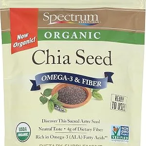 Spectrum Essentials Organic Chia Seed, Omega-3 & Fiber, 12 Oz Whole Chia 12 Ounce (Pack of 1) - product information 2