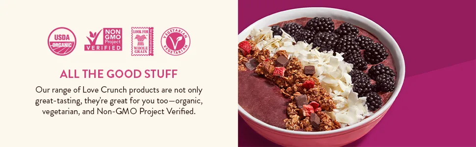 Love Crunch Organic Granola, Double Chocolate Chunk, 11.5 Oz , Non GMO, by Nature's Path - product information 3