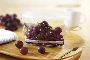 Full Circle ZipTuck Reusable Plastic Bags Snack Set, Clear Snack Set Clear - product information 3