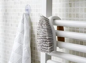 Full Circle Tough Stuff All-Purpose Scrub Brush, White 4.45" x 5.12" x 3.82" - Full Circle, Tough Stuff, Scrub Brush, Brush, Cleaning Brush, Scrub