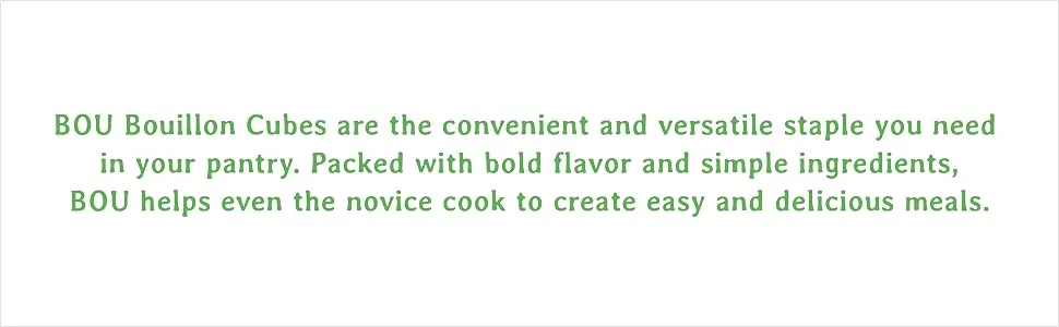 BOU Bouillon Cubes, Vegetable, 2.53 Ounce. Vegan, Gluten Free, No Artificial Flavors - product information 6