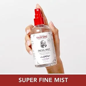 THAYERS Alcohol-Free Witch Hazel Facial Mist Toner with Aloe Vera, Lavender, 8 Ounce Lavender 8 Fl Oz (Pack of 1) - LM Sect 3