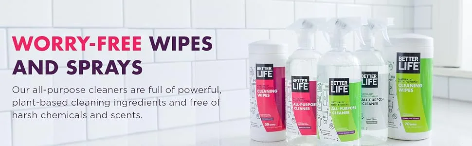 Better Life All-Purpose Cleaner, Pomegranate, 32 Fl Oz (Pack of 1) Pomegranate 32 Fl Oz (Pack of 1) - all purpose
