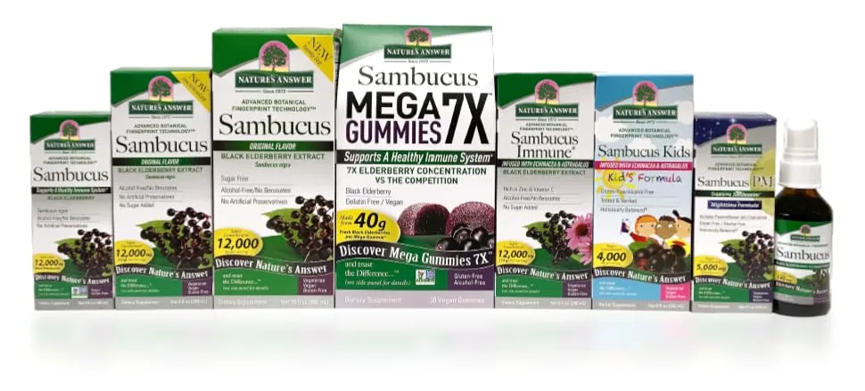 Nature'S Answer Sambucus Mega Gummies 7x (30 Gummies) 30 Count (Pack of 1) - product information 5
