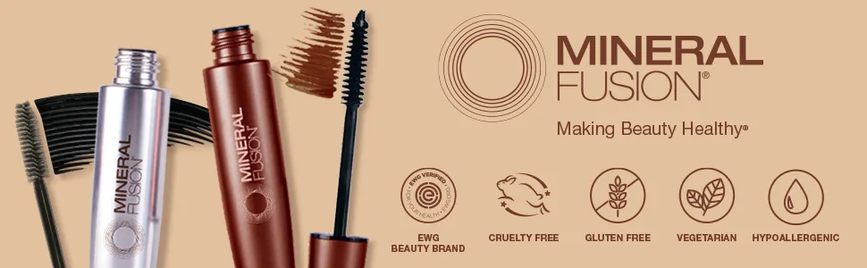 Mineral Fusion Volumizing Mascara Packaging May Vary, Midnight, 0.57 Ounce - Mascara banner