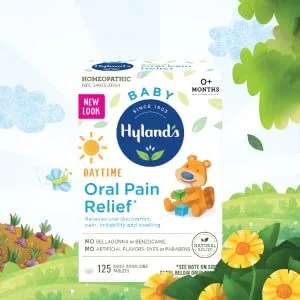 Hyland's Baby Day & Night Oral Pain Relief Tablets Bundle with Chamomilla, Soothing Natural Relief of Oral Discomfort, Irritability, and Swelling, 250 Count AM and PM Bundle - Hyland