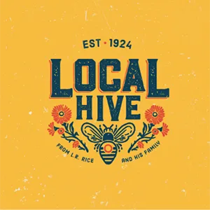 Local Hive Authentic Clover Raw & Unfiltered Honey, 16oz - honey