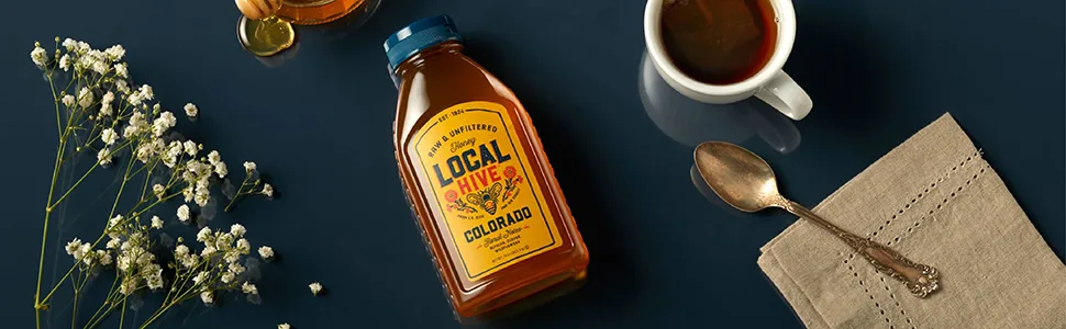 Local Hive Authentic Clover Raw & Unfiltered Honey, 16oz - honey