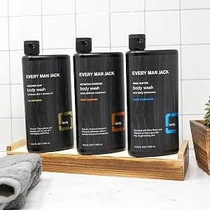 Every Man Jack Body Wash, Volcanic Clay, 16.9 Fl Oz - body hair skin beard shave deoderant deo antiperspirant sweat work anti perspirant deodorant