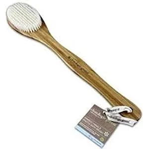 Cleanlogic Green Bamboo Handle Bristle Bath Brush - product information 1