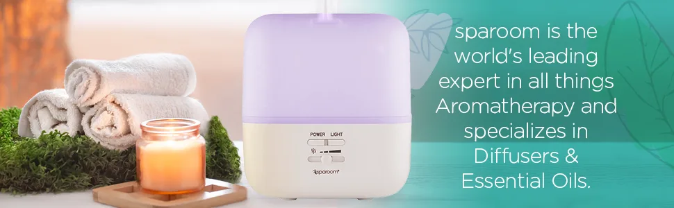 SpaRoom PureMist Ultrasonic Essential Oil Diffuser and Fragrance Mister – LED Light Show – 100ml Capacity - Expert in aromatherapy, diffusers and essential oils