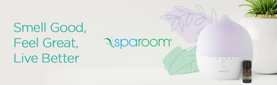 SpaRoom PureMist Ultrasonic Essential Oil Diffuser and Fragrance Mister – LED Light Show – 100ml Capacity - sparoom benefits